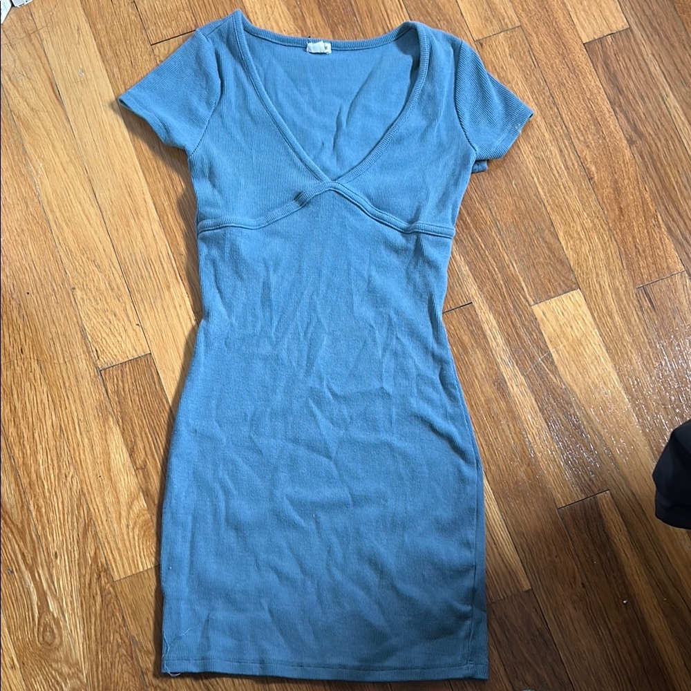 blue garage dress